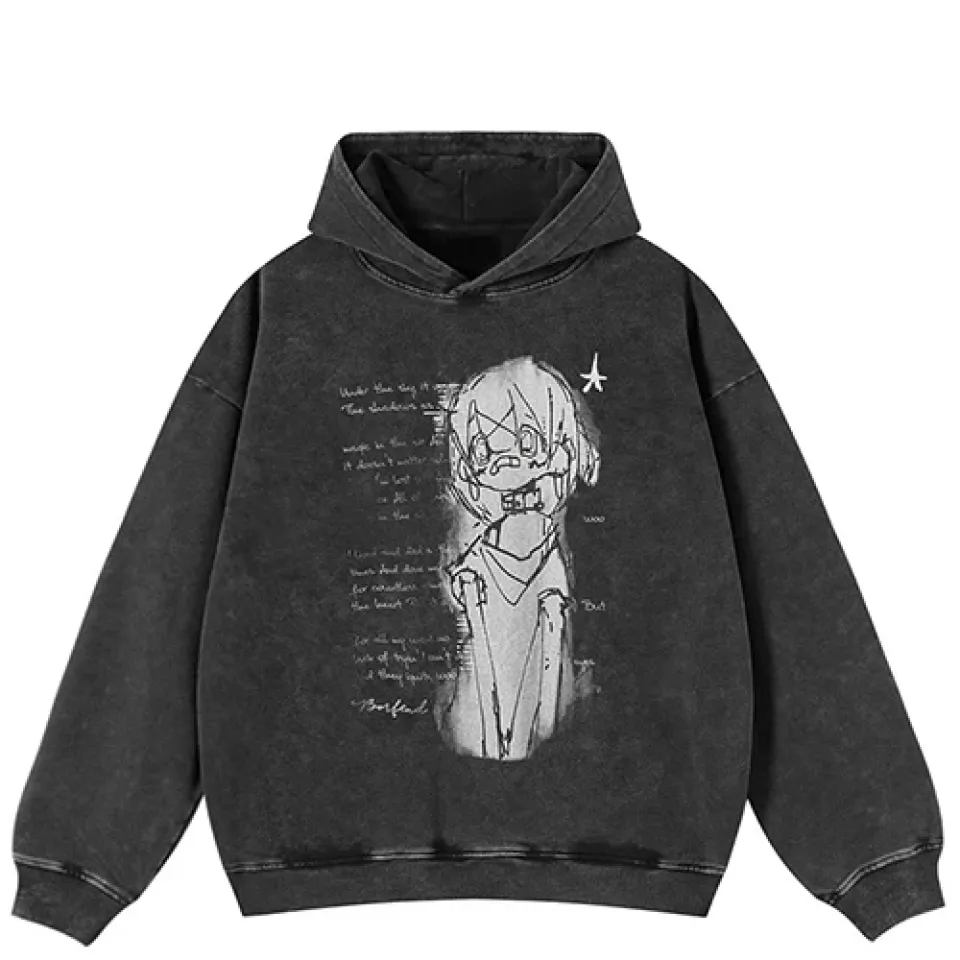 Sketch Girl Graphic Hoodie S60865959bad74e0c841c8bdb67f839e2Q 98339bfc