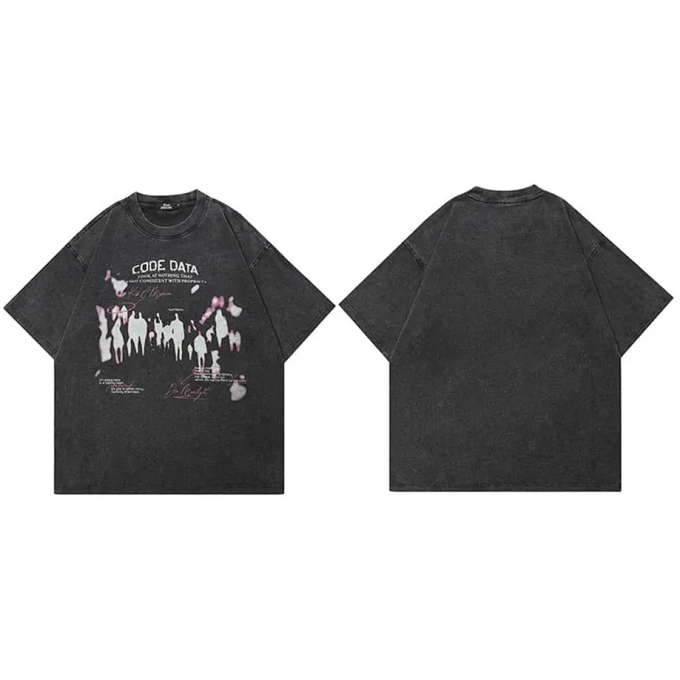 Code Data Shadowed Figures Graphic T-Shirt S632127baaed64e01834a305f40727039S 9a67766a