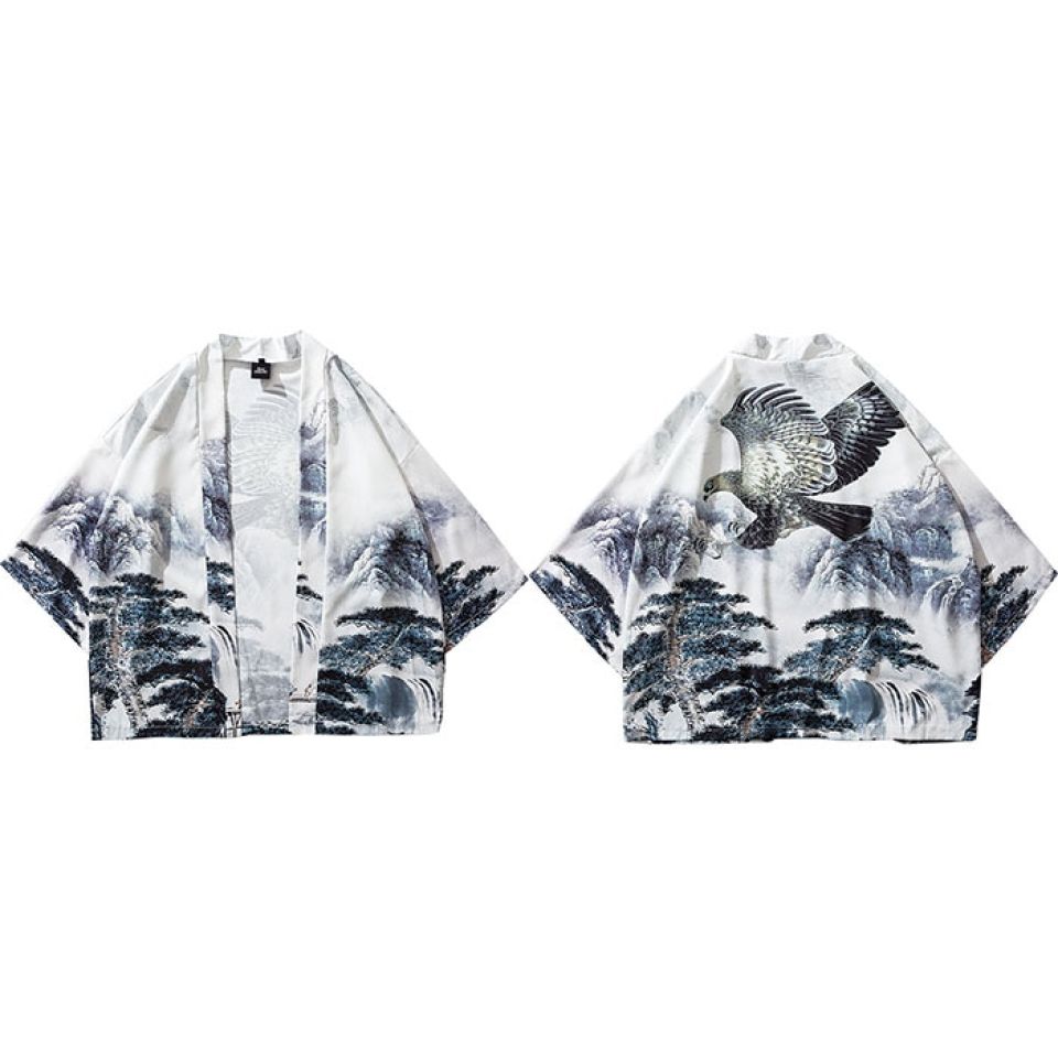 Forest Bird Poly-cotton Kimono H8318dc8fbd3d426ba7e6b168acdb7556Z 9bc21867