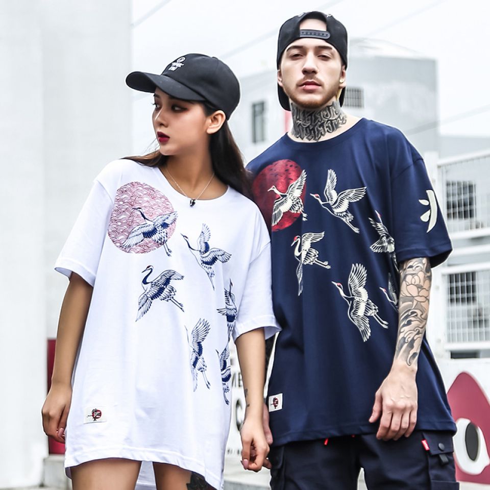 Flying Cranes And Sun Cotton T-shirt 13 Flying Cranes And Sun Cotton T-shirt HTB1OR6Fh13tHKVjSZSgq6x4QFXae 9e6e4a31