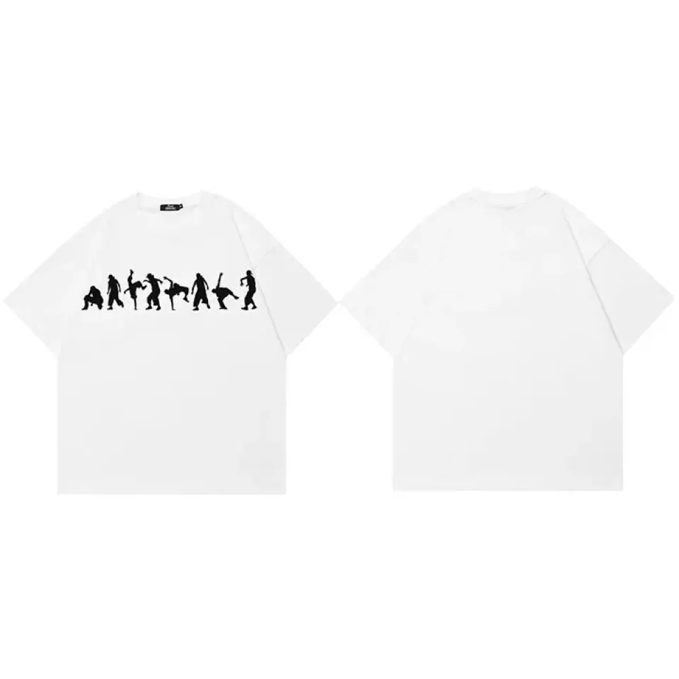 Hip Hop Shadow Graphic Tee S0177f4ff42f949a991eef2d4716261e2E 9ea19a96