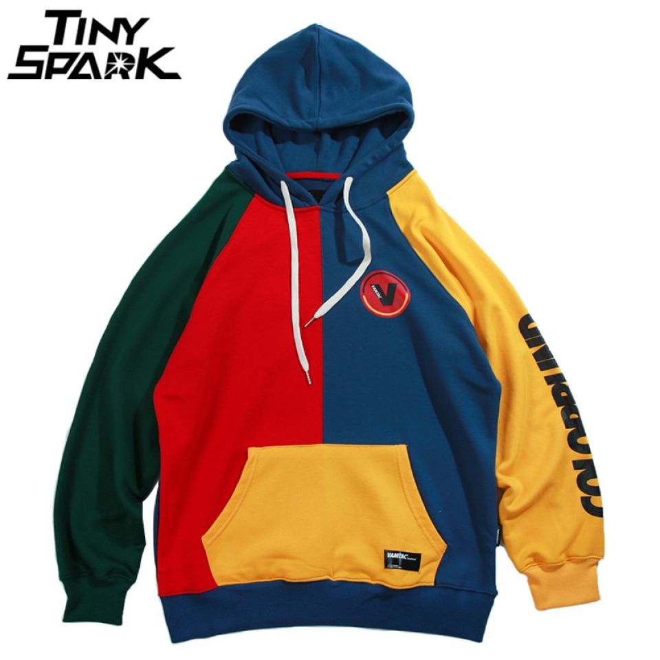 Popping Colors Poly-cotton Sweatshirt Hoodie