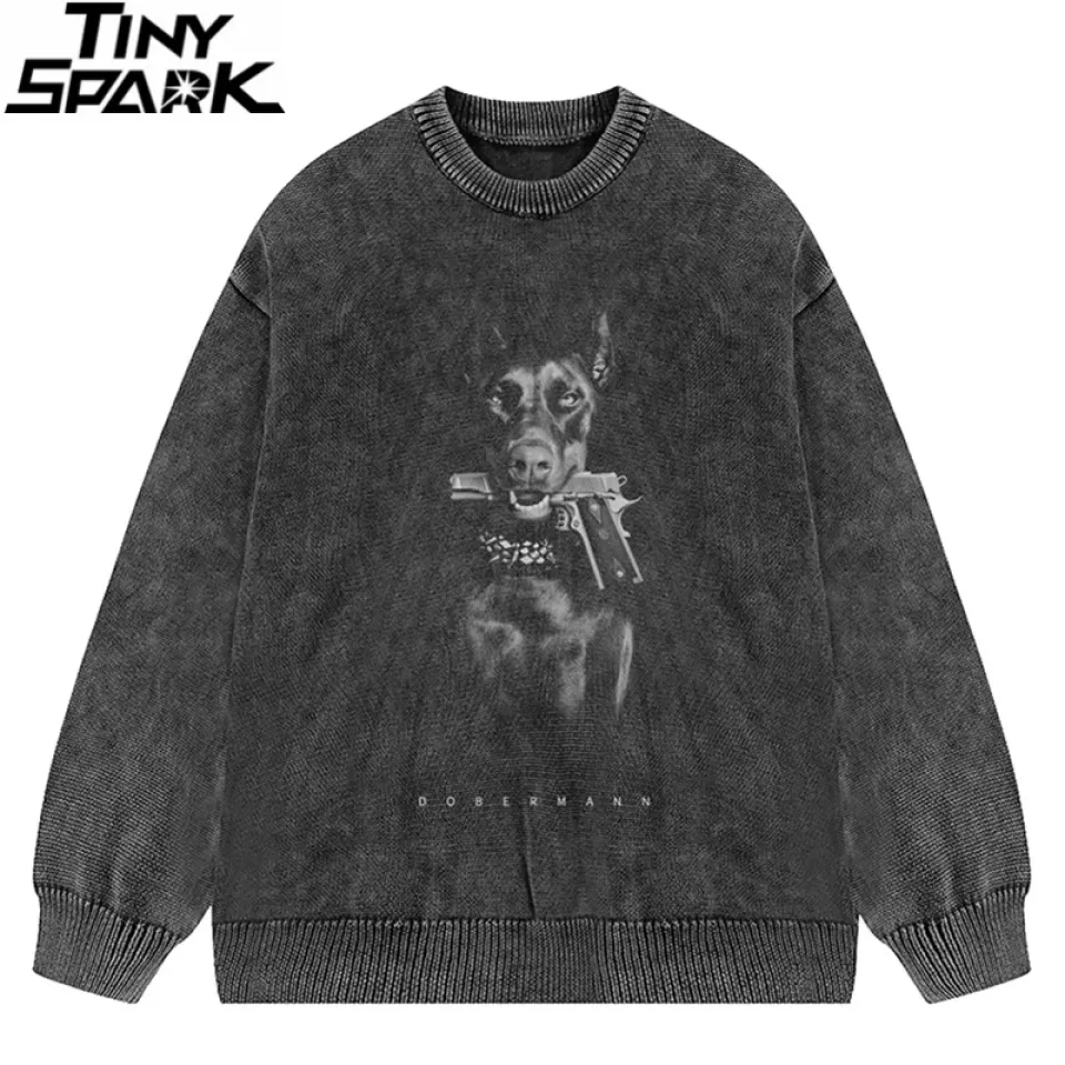 Doberman Dog Knitted Sweater S4cd9067f69244cceb3d89cdf71042c6aI 9f3de177