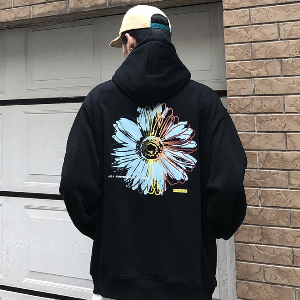 Chrysanthemum Print Hoodie