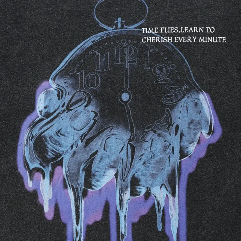 Dripping Clock Graphic T-Shirt Sa4193696d96244969edc71952db691edA a1d3091f
