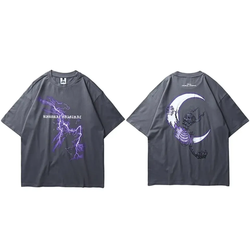 Oversized Lightning Skull T-Shirt S5d0c3686fbd141dc92c46f28e37eb3c8k a2f74050