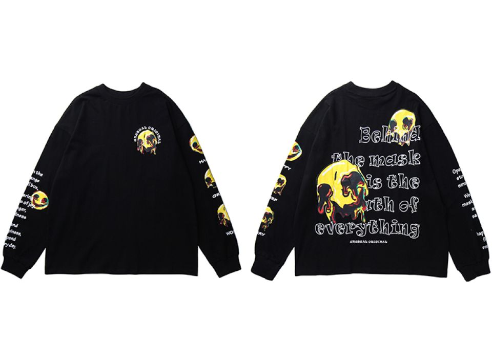 Unusual Mask Print Sweatshirt H88c83048f0424e3eb9ed4a8986c6edf4p a33dd217