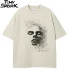 Abstract Face Sketch Graphic T-Shirt S16cf15e24e084baaa29304979d4f6d6b8 a35a6e0d