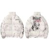 Confused Bear Print Padded Parka Jacket tiny spark hurt bear print padded parka jacket 8 a39b50cd