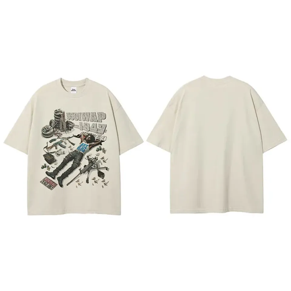 Vintage Gun Graphic T-Shirt S231cb9d9ac624a8b88852fed2f1db133F a4a703de