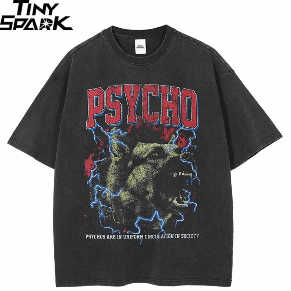 Psycho Lightning Graphic T-Shirt S44ba952036cc4262be1b574645255767y a4b62508