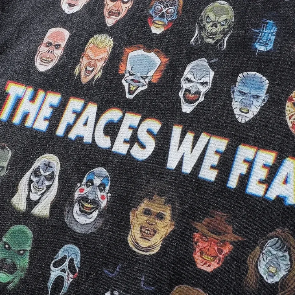 Scary Faces Graphic Washed Black T-Shirt Sb5c307270030431390a0c041ee2d77202 a46cae20