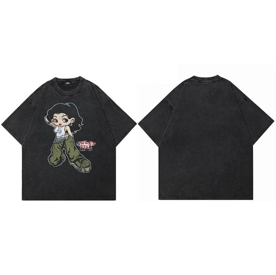 Cartoon Hip Hop Girl T-Shirt Sf8f0621d243f4dcba6df156dc2b45ae5m a491cd3c