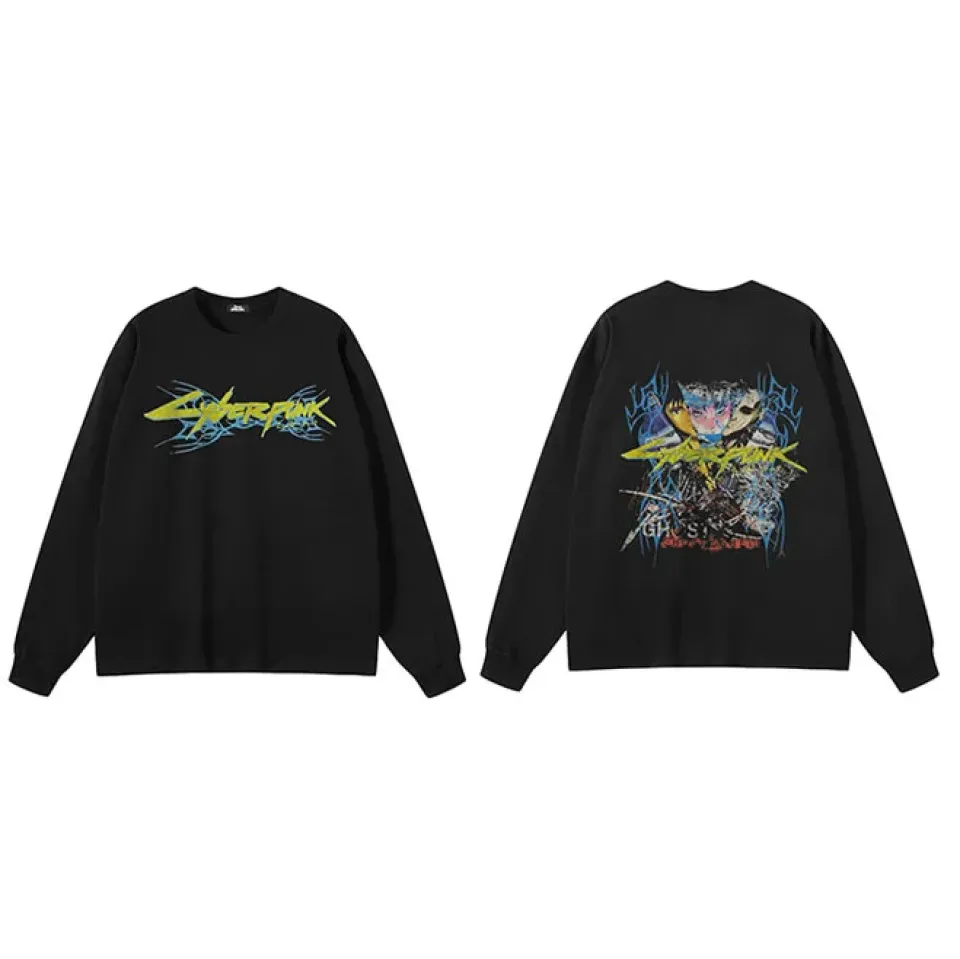 Anime Duo Cyberpunk Graphic Sweatshirt Sb42a1696ca5641c1824aba63d58633cfv a53a7500