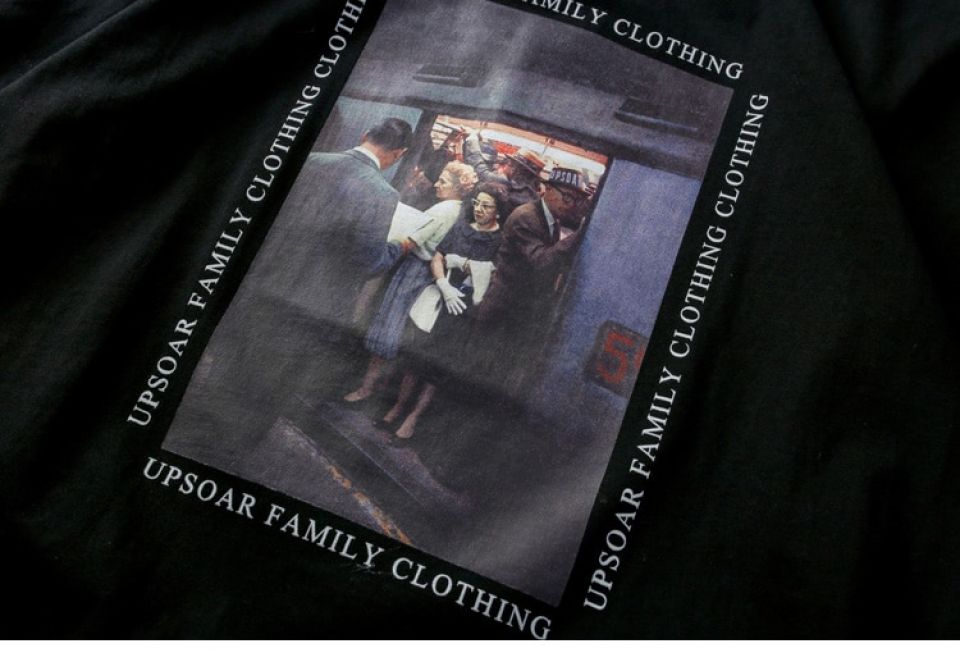 Metro Train Crowd Print Cotton T-shirt HTB1chg4fFGWBuNjy0Fbq6z4sXXaw a6cb00ec
