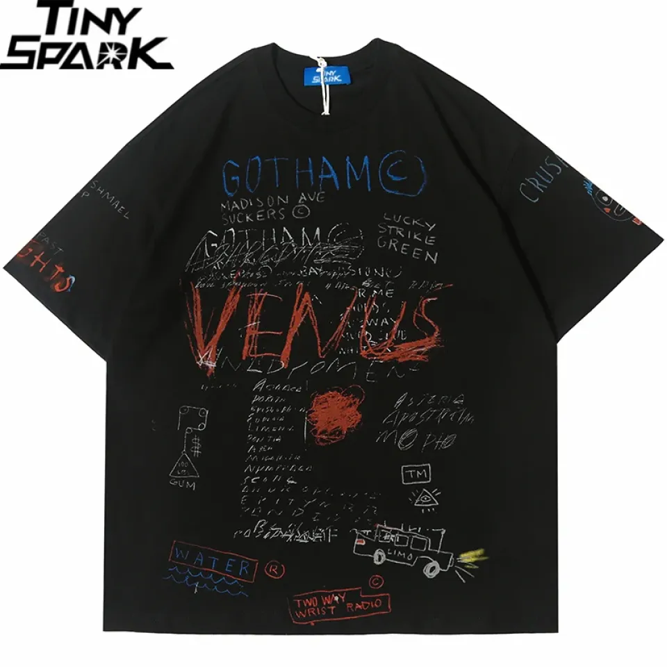 Graffiti Harajuku Summer Short Sleeve T-Shirt S1dfcf3ebbdf348939555dc273a869d1ce a69a54f5