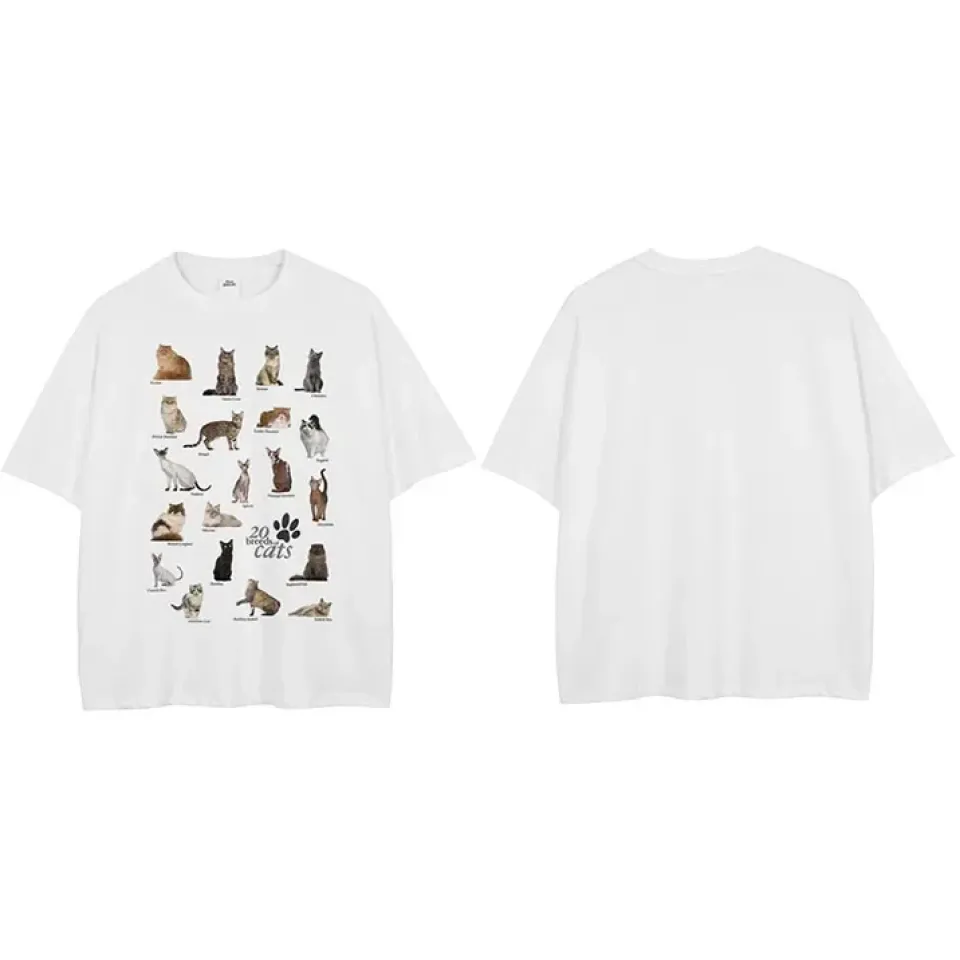 Cat Breeds Collage Graphic T-Shirt S2077a7a9b669423daff83b19fda59452N a6d576dc
