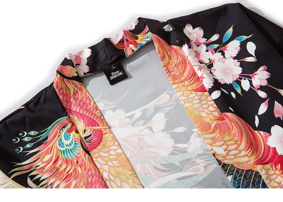 Peacock Feather Poly-cotton Kimono H10b1fa521909456f856ffc2f512951d7P a807791f