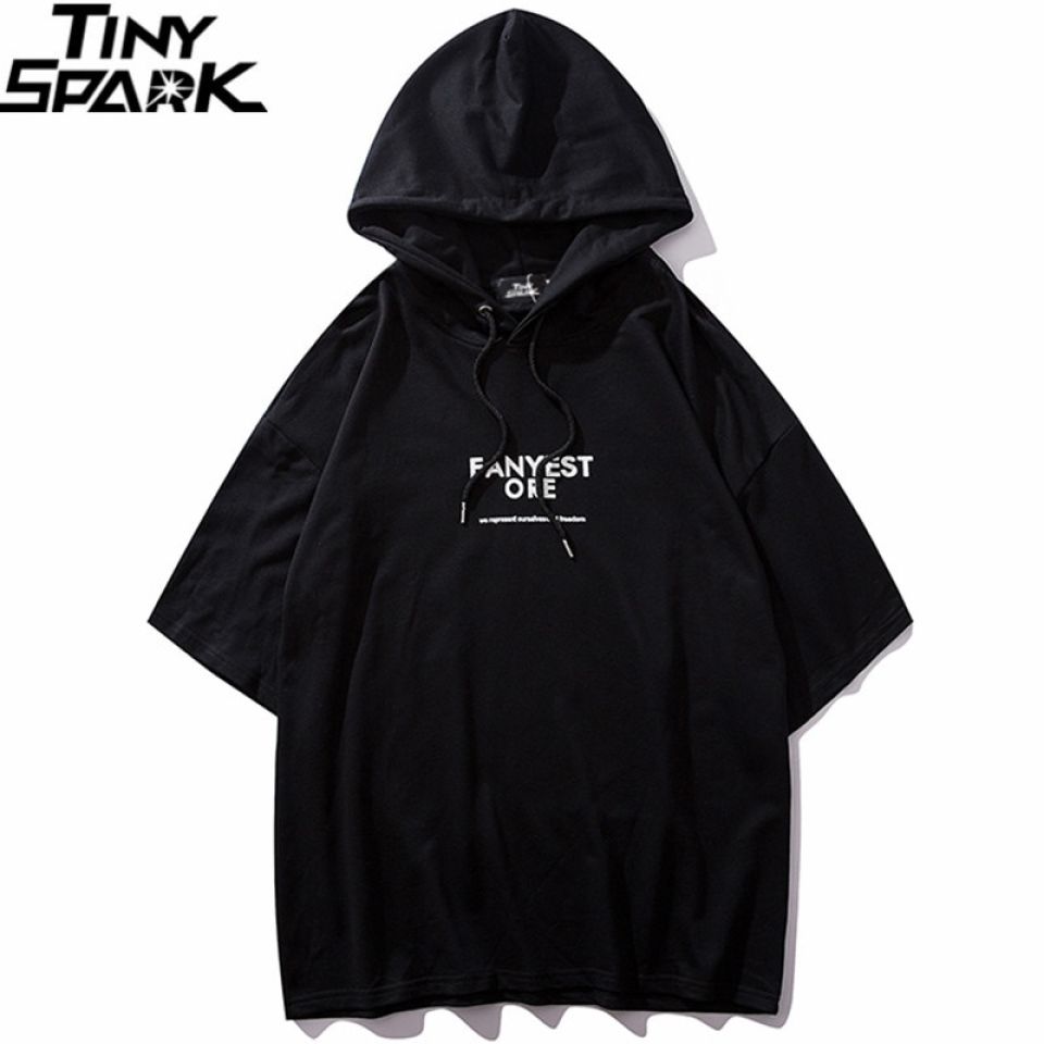 Street Style Half-sleeves Poly Cotton Hoodie H7eb4251c3548440ea00028d3f7ca627b9 a878e6d6