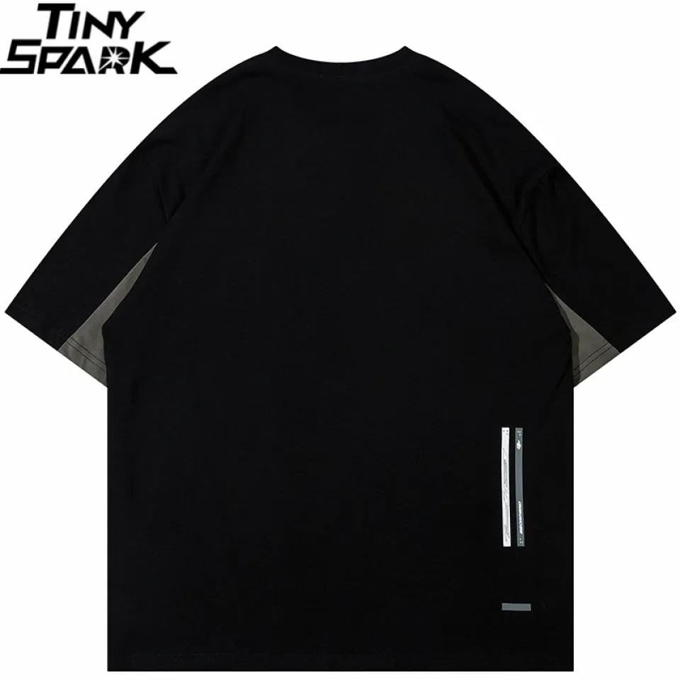 Oversized Solid Colour Patchwork T-Shirt S135987e49b7448deb6be649e7f89783aA a8d28267