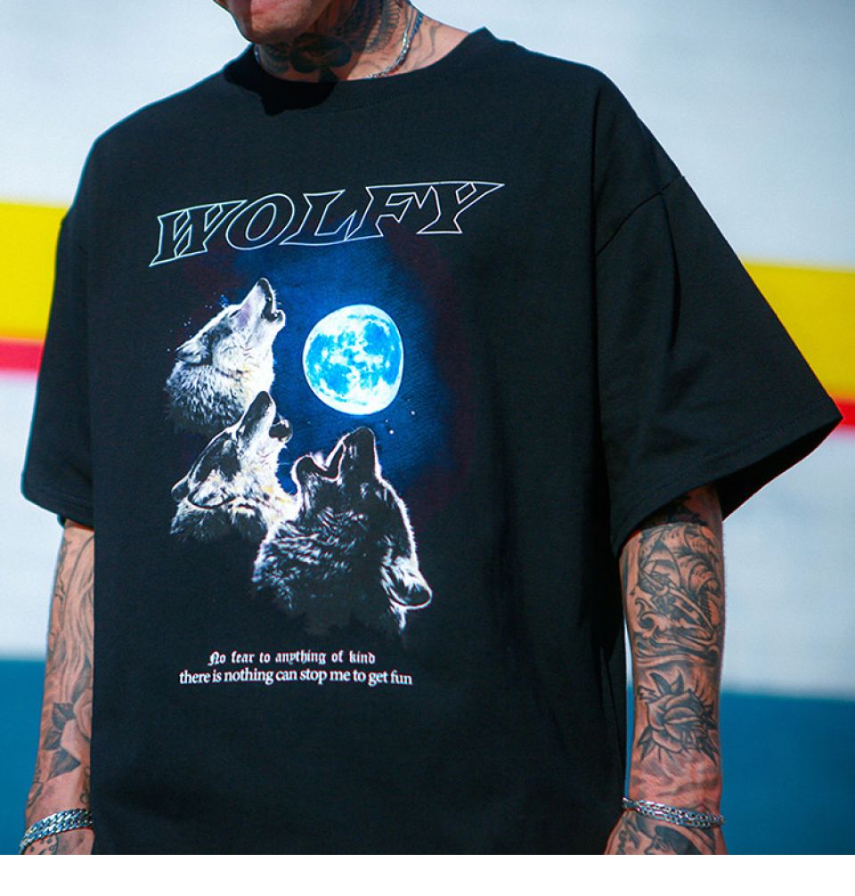 Wolfy Cotton T-shirt H30d69f7fbb5740cfb6c96ef37600266cl ab08949e