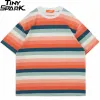 Retro Striped Hip Hop T-Shirt Sbe595ebcfcba458080577875c90238b57 ad55c18a