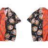 Half-n-Half Fire And Skull Poly-cotton Shirt Hb3b3f8d52557408796fe54e1419db1cep ae3f17f6