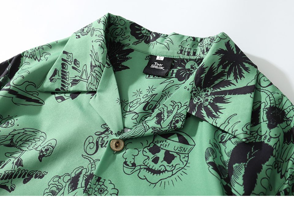 Skull Land Poly-cotton Shirt HTB1DX4XRSzqK1RjSZFLq6An2XXa8 af34e933