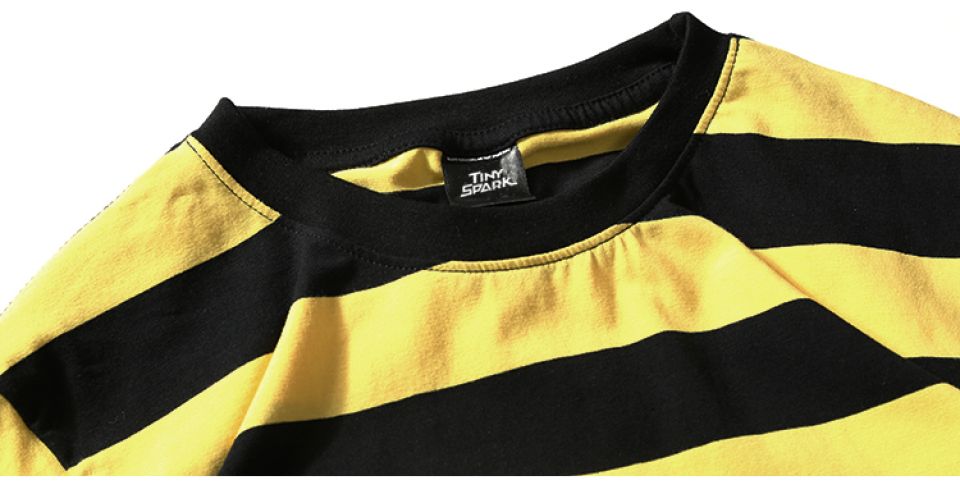 Striped Cotton T-shirt HTB1szF4emYH8KJjSspdq6ARgVXaK af26b381