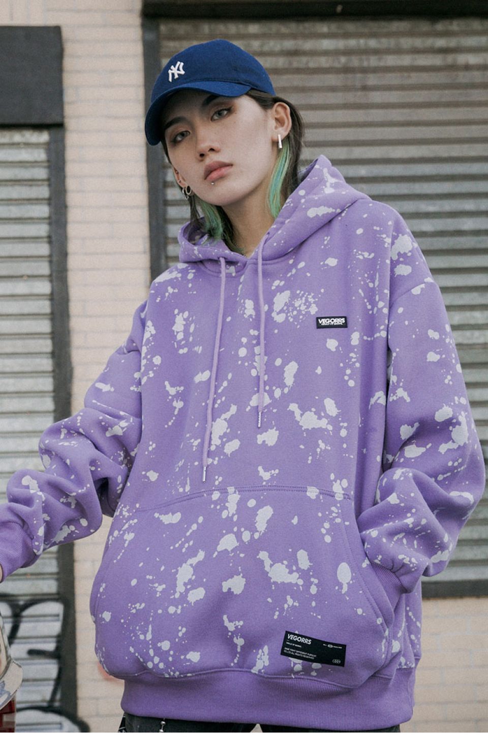 Splashed Hooded Pullover H5d2141542f2447c7b78b7877c13a324dE b0fe2e3f