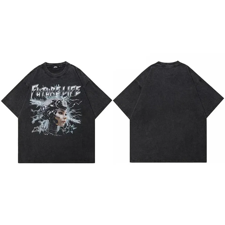 Human Robot Graphic Tee S2c4810b4aa624f11a99693b63562d888l b03335e1