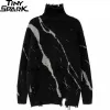 Turtleneck Distressed Knitted Sweater 9 Turtleneck Distressed Knitted Sweater S9af175ea3b3f445fbbcf363607319c279 b0915031