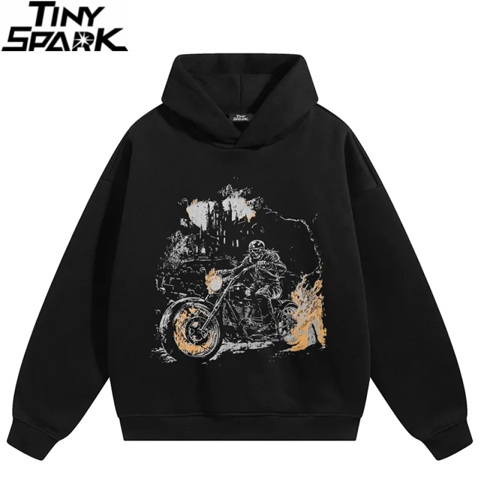 Dead Motorcyclist Graphic Print Hoodie Sc023b9c641a6471aaa90ad3edbca8022u b0533c8f