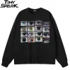Eye Grid Graphic Crewneck Sweatshirt S621b13e75d274f7c88cc87f078fa110cC b11ce7dd