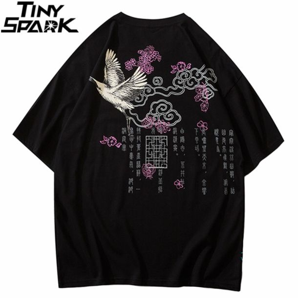 Crane Harajuku Cotton T-shirt