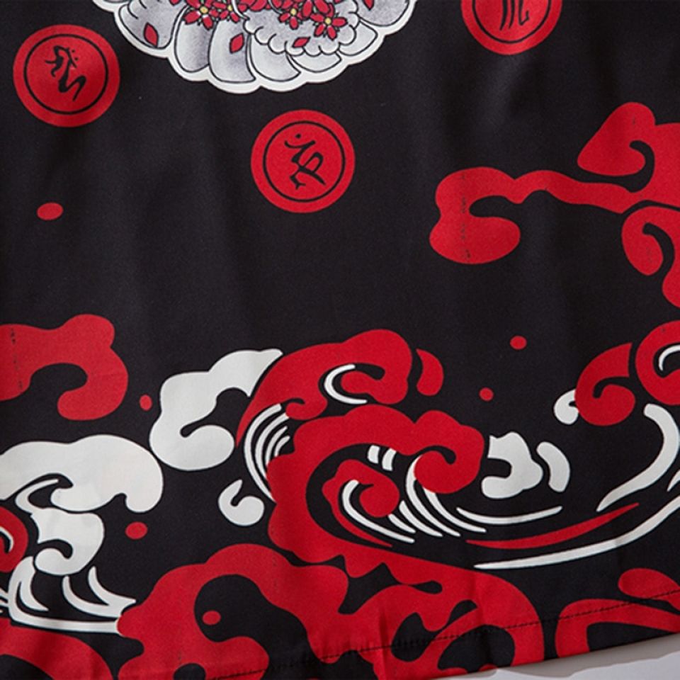 Burning Devil Smirk Poly-cotton Kimono H14b06a2a54a044af999a9ed3f04491f9u b3466118