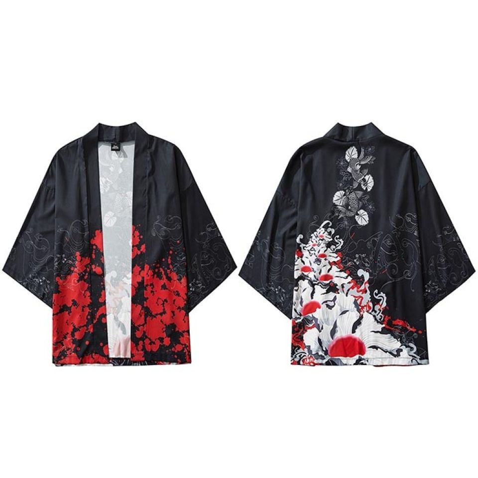 White Daffodil Poly-cotton Kimono