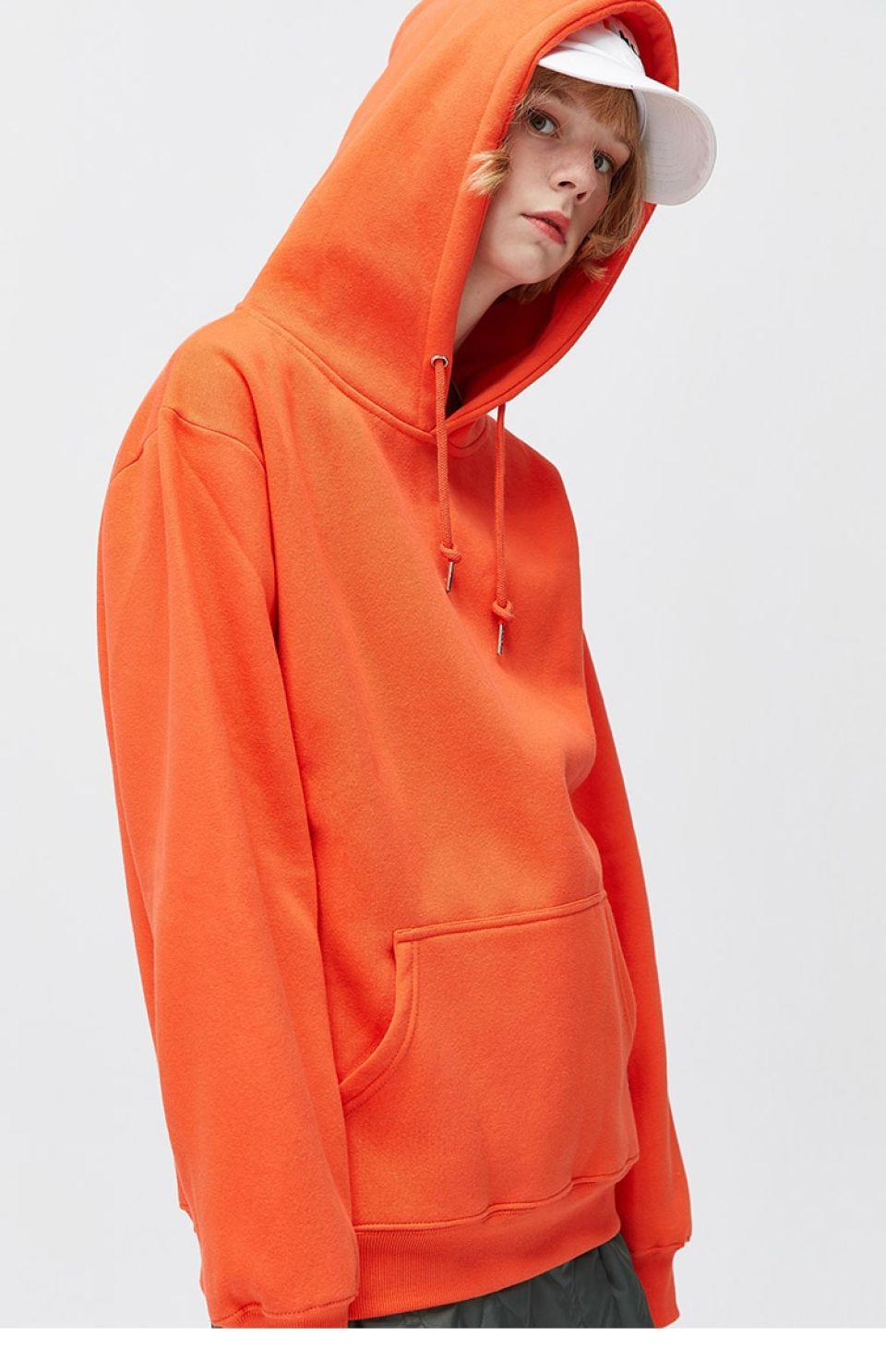 Solid Colored Sweatshirt Hoodie