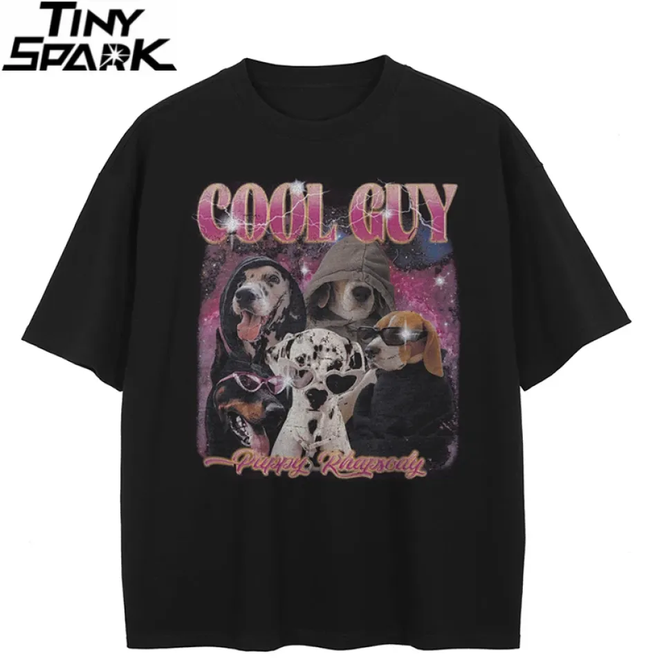 Cool Guy Dog Graphic T-Shirt S09907cd3c76e4f7493ca35d615b8647eG b5e08f3e