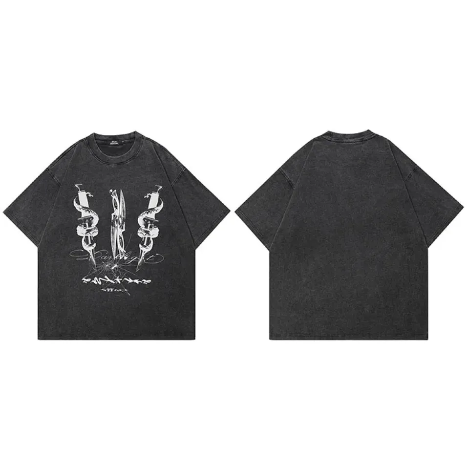 Snake Dagger Graphic T-Shirt S446c658795db4d3082fd42b4d0d2e32am b5a5510d