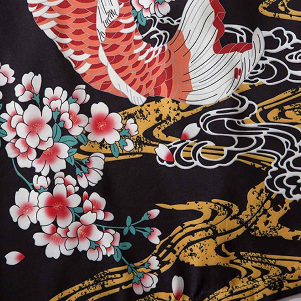Floral Fish Poly-cotton Kimono H3f9fac39ad6947769f9f375f30382a32D b6ae6b21