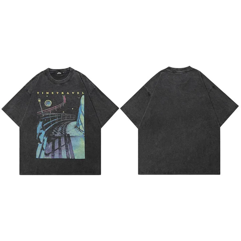 Time Travel Bridge Graphic T-Shirt S13472b924f03417b82f6690ad78071efc b6fd59ec