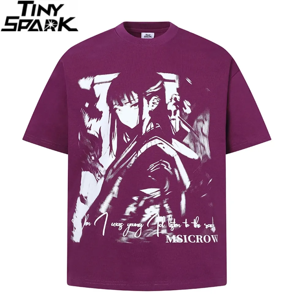 Anime Graphic Print T-Shirt Sc9b12204269d4d9cbbea5211646aec46g b95160c4