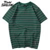 Horizontal Striped Cotton T-shirt