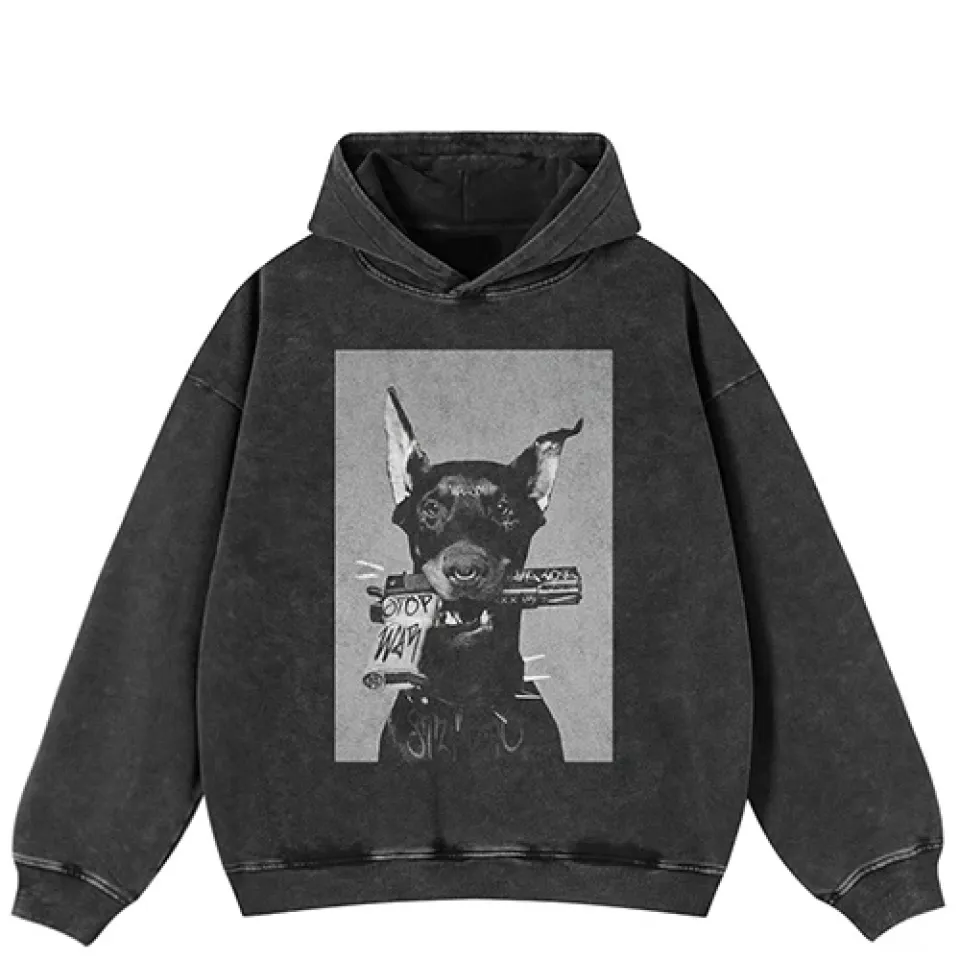 Doberman Portrait Graphic Hoodie S9816fc7cdcf94a60adb97bafe56aa022x bbf8bae3