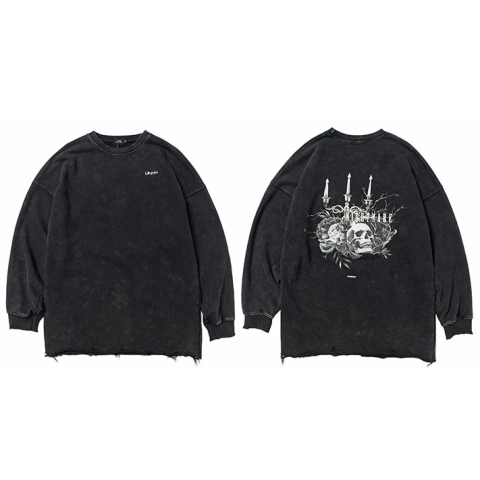 Retro Washed Skull Print Poly-cotton Sweatshirt 15 Retro Washed Skull Print Poly-cotton Sweatshirt H60fb48b6e0b44976a066f44cf1092158O bfab9305