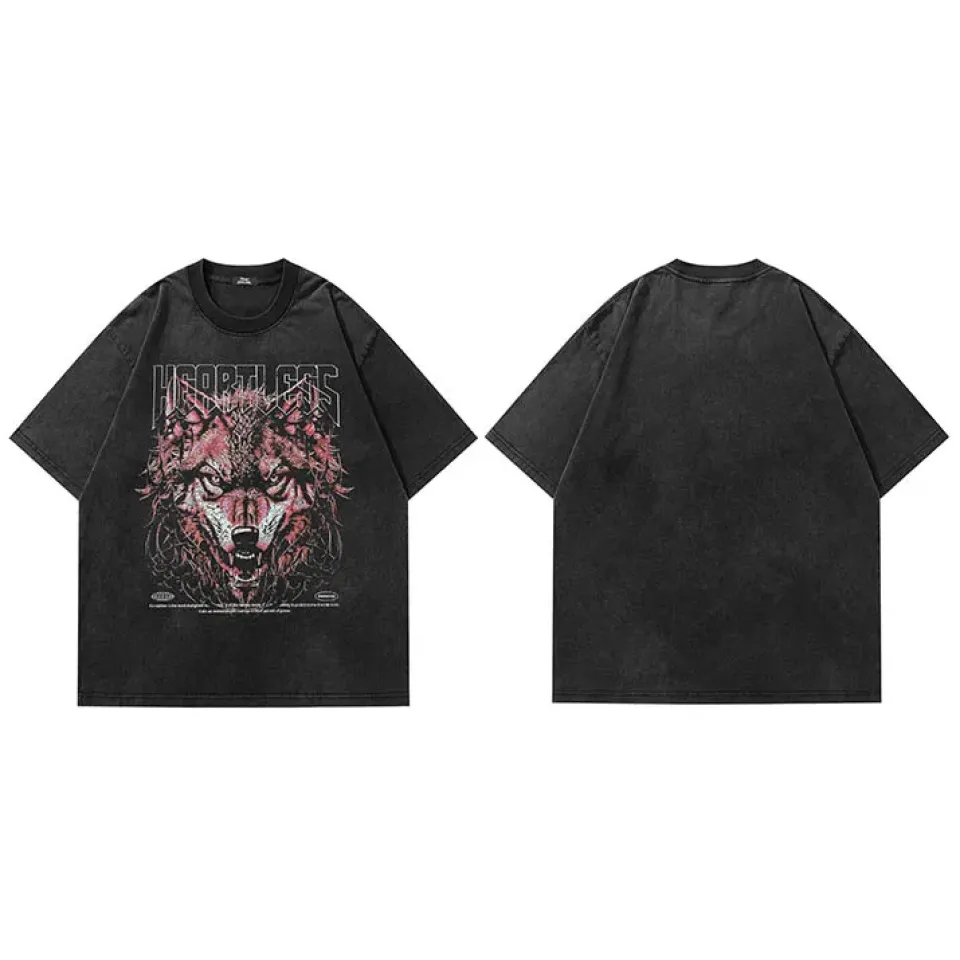 Heartless Wolf Portrait Graphic T-Shirt S3b5f9a8ebdbc4196939c727ddcd5278fJ bfe83f84