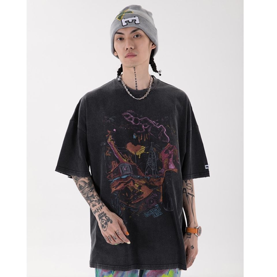 Cityscape Art Graphic T-Shirt He309af2e1a7e4c5797e0d2222f6435d8x c0e02aac