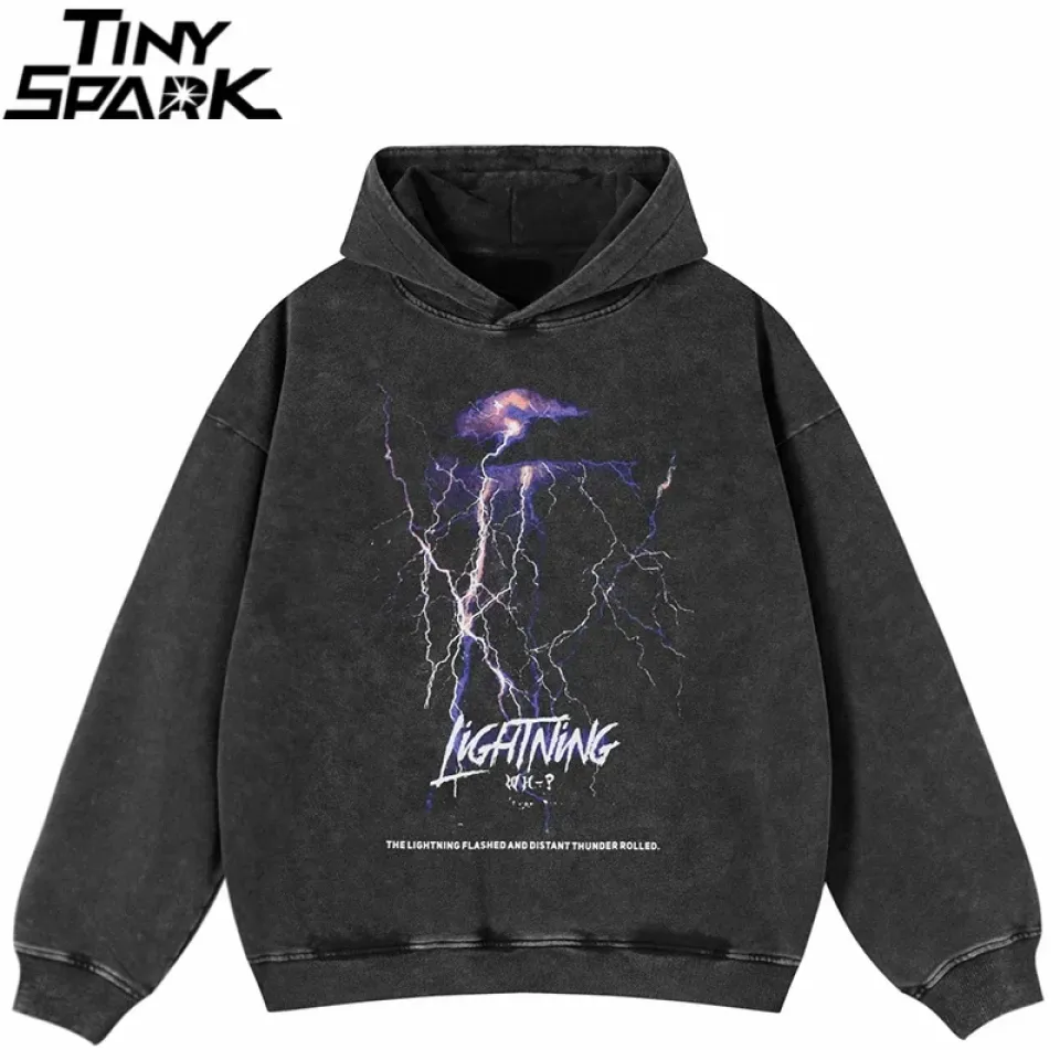 Lightning Graphic Streetwear Hoodie S52800e8065774af38c1fa56b64abf787S c0e62c8b