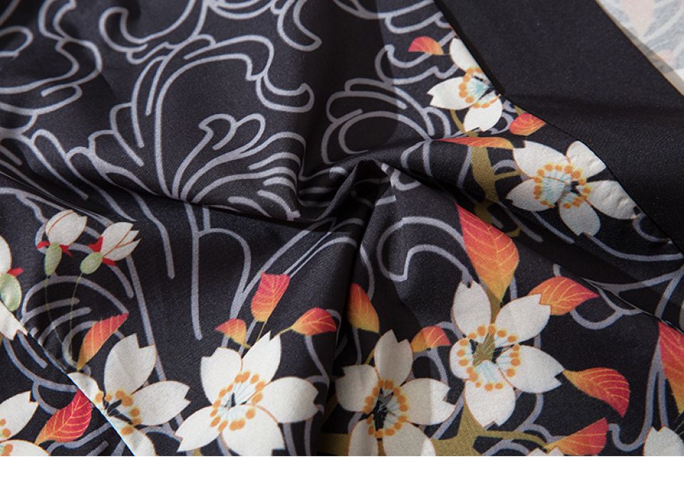 Heron With The Rising Sun Poly-cotton Kimono H91faf33659044d11b42eee810319600ar c1b31893